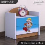 Nočna omarica Happy babies Mojster Miha 24 SZN1